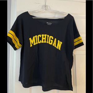 Cropped Champion University of Michigan Top